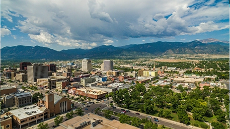 colorado springs aerial view