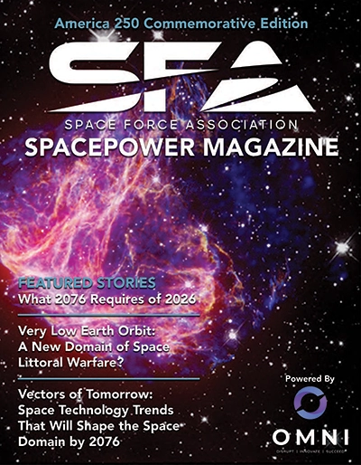 Spacepower Magazine America 250 Commemorative Edition cover page