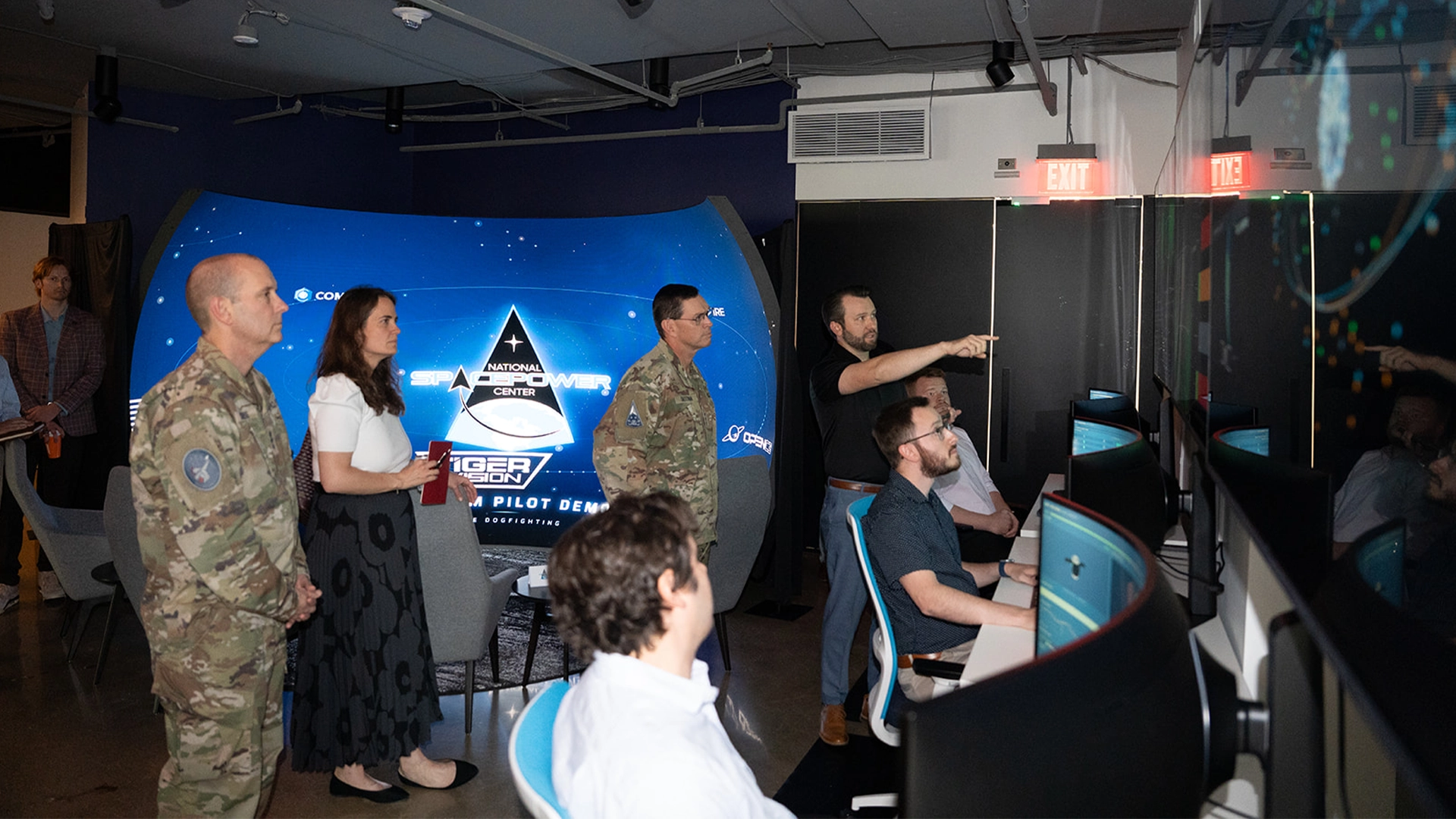 Mission visualization running in the NSpC immersive environment